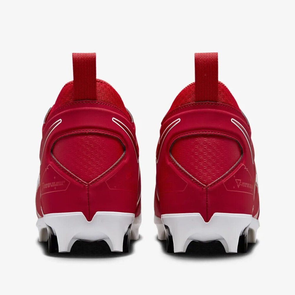 Nike Alpha Menace Pro 3 Mid Mens Football Cleats Red CT6649-616 NEW Size 11 - Picture 6 of 10